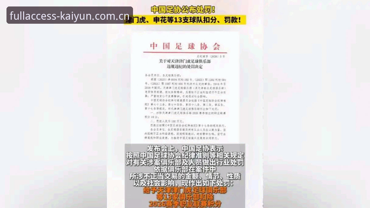 中国足协第三批禁足名单vs行业净化：开云体育用户视角下的足球反腐深度解析